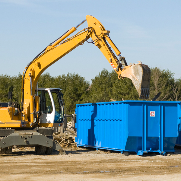 is there a minimum or maximum amount of waste i can put in a residential dumpster in Cynthian